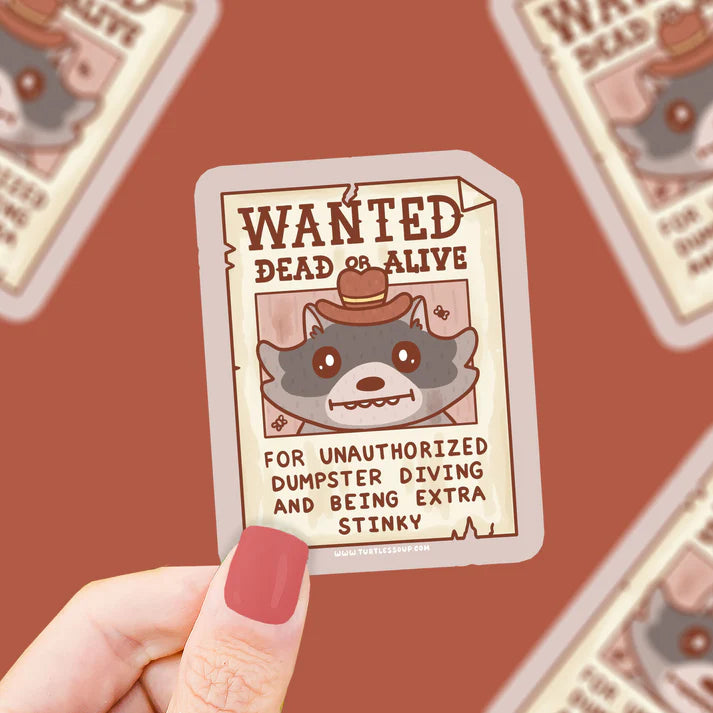 Wanted Sign Vinyl Sticker