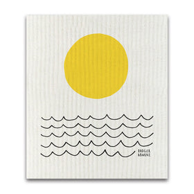 Sun and Waves Sponge Cloth / Reusable Paper Towel