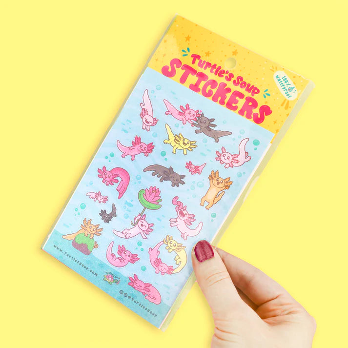 Axolotl Sticker Sheet