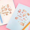 Capybara Glitter Sticker Sheet-3