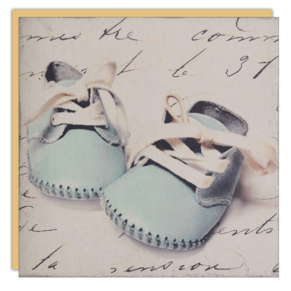 Baby Shoes Blue Card