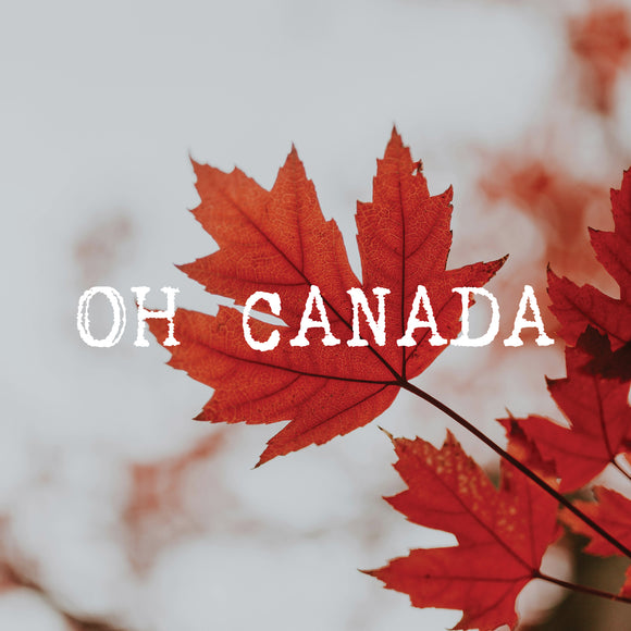 Canada Maple Leaf Art Card