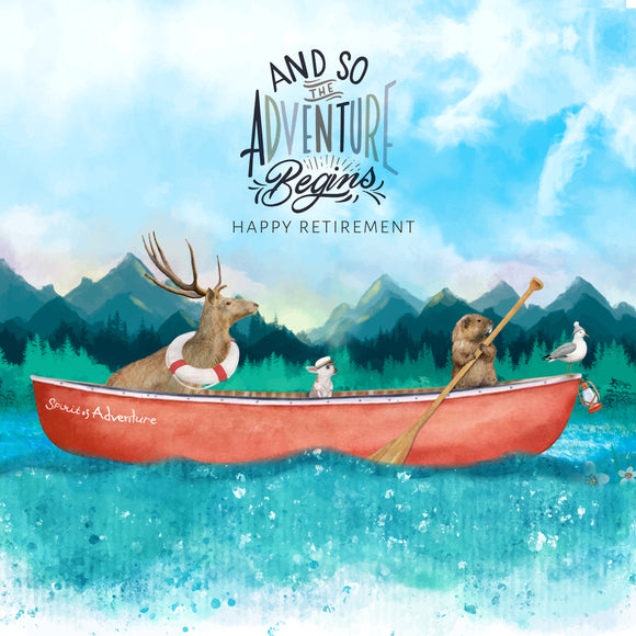 Adventure Begins Retirement Card