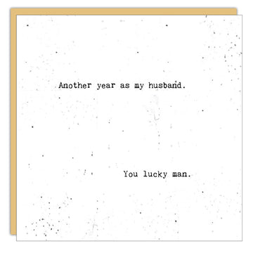 Another Year as my Husband Card