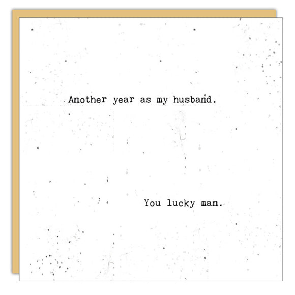 Another Year as my Husband Card