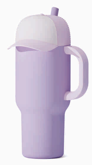 Trucker Mug With Handle | Purple 30oz | Asobu