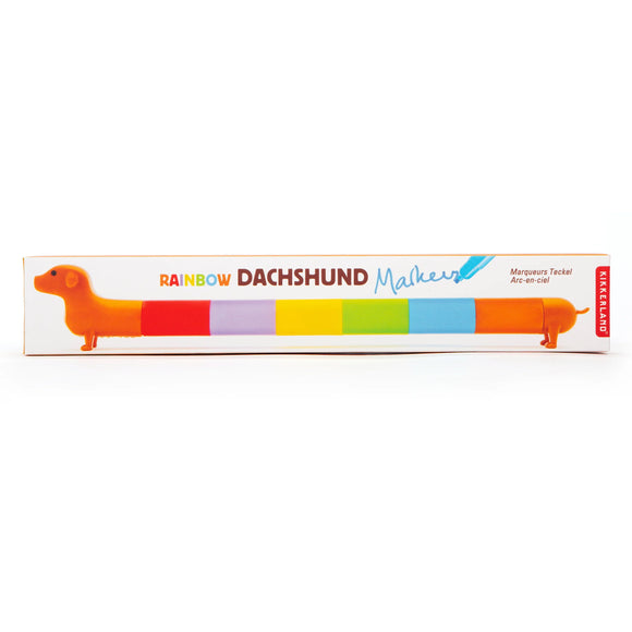 Rainbow Dachshund Markers