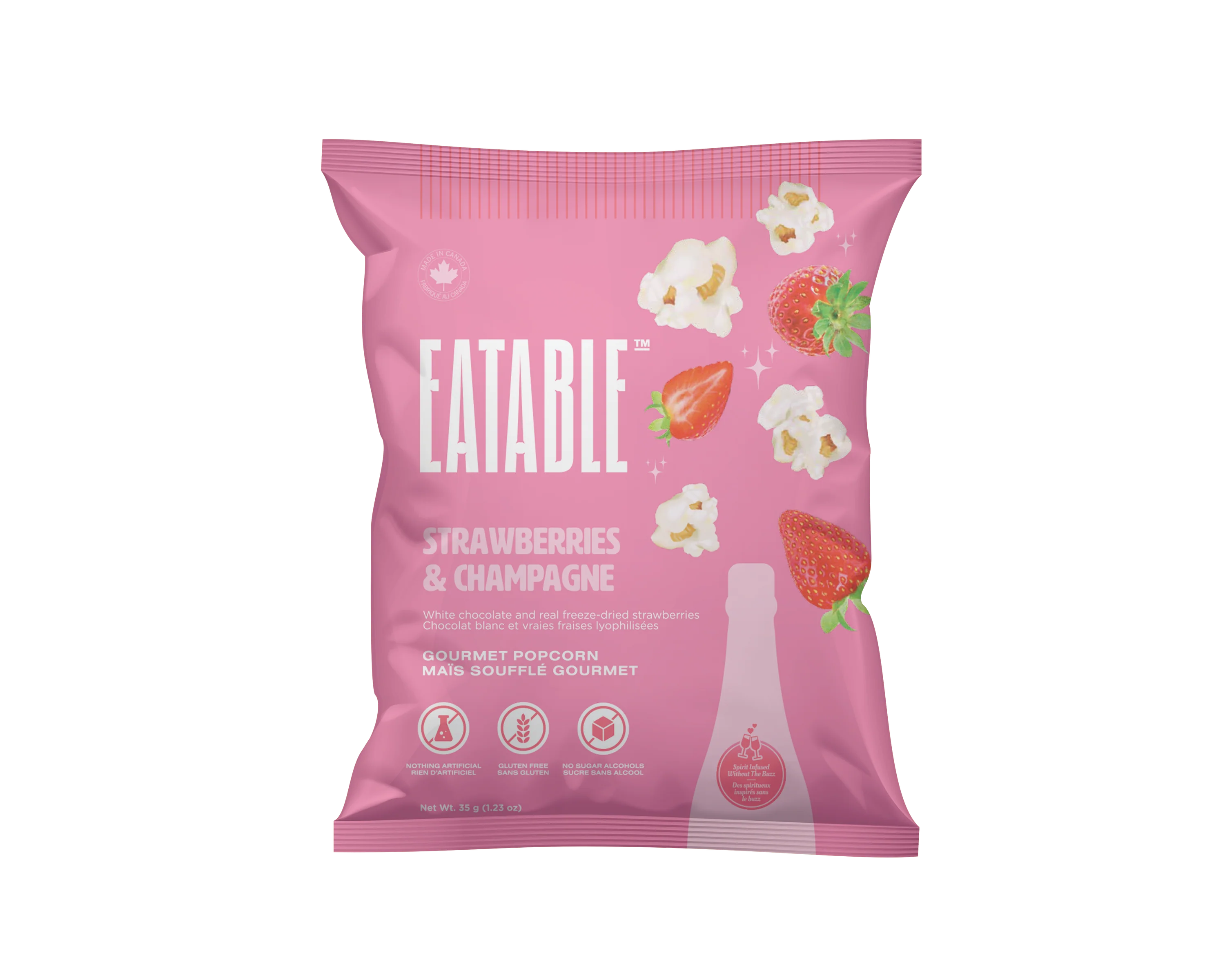 Strawberries & Champagne - Gourmet Popcorn - 0