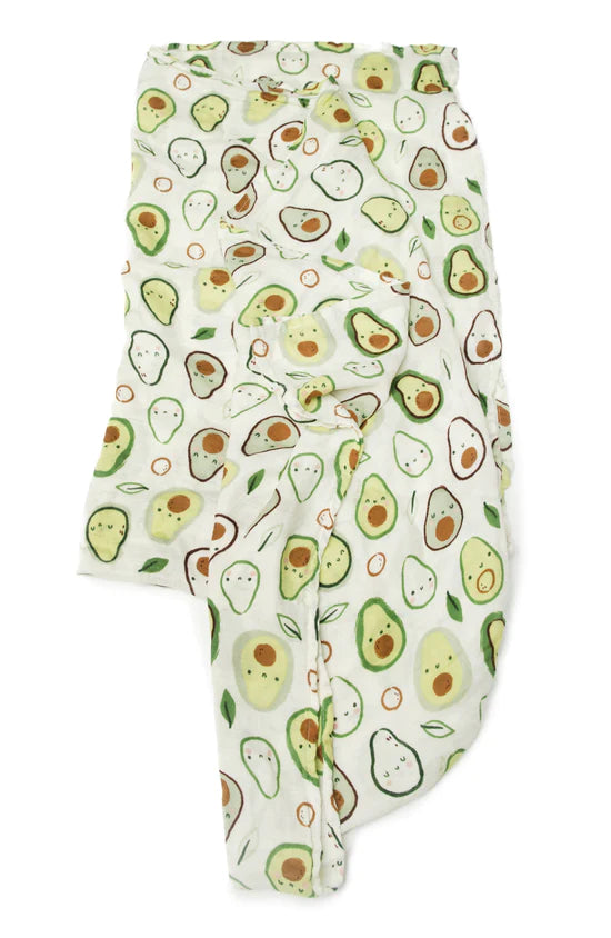 Loulou Lollipop Muslin Swaddle (Avocadoes)