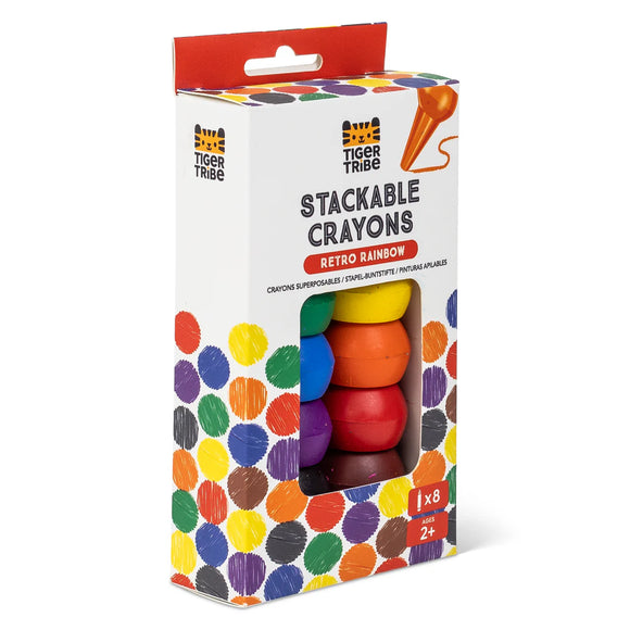 Stackable Crayons - Retro Rainbow