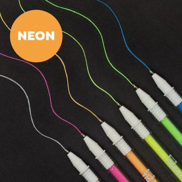 Neon Fine Tip Paint Pens - 0