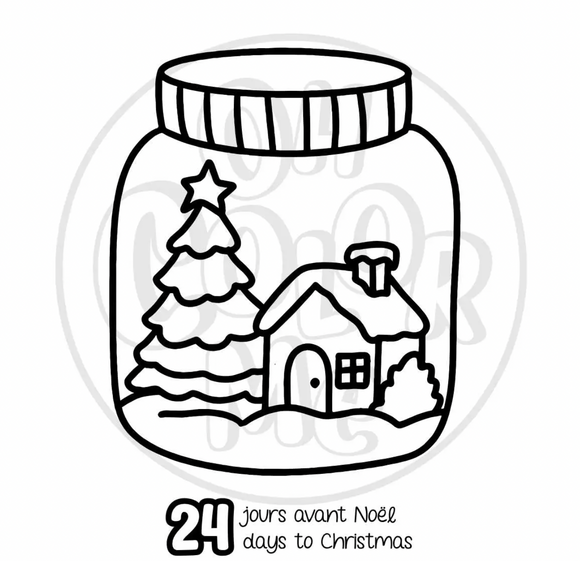 Advent Mini Coloring Book - Countdown to Christmas