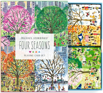 Michael Storrings Four Seasons Playing Card Set - Michael Storrings Four Seasons playing card set featuring handmade, unique Canadian artwork with seasonal tree designs,.