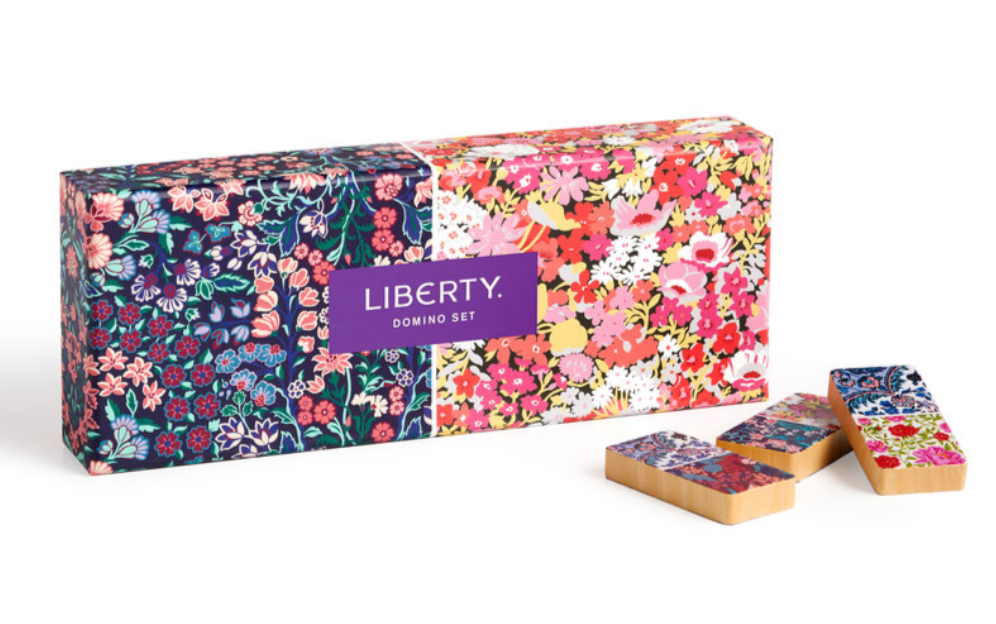 Liberty Floral Wood Domino Set