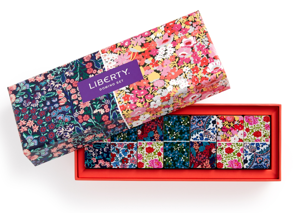 Liberty Floral Wood Domino Set