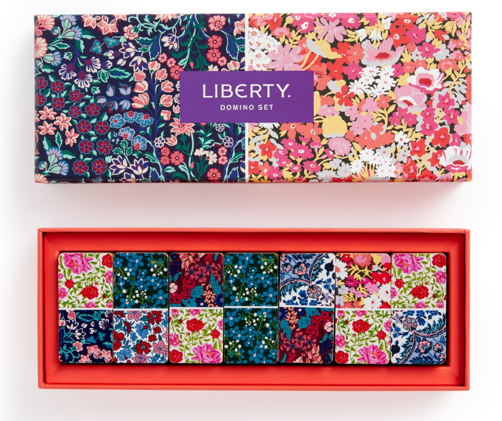 Liberty Floral Wood Domino Set