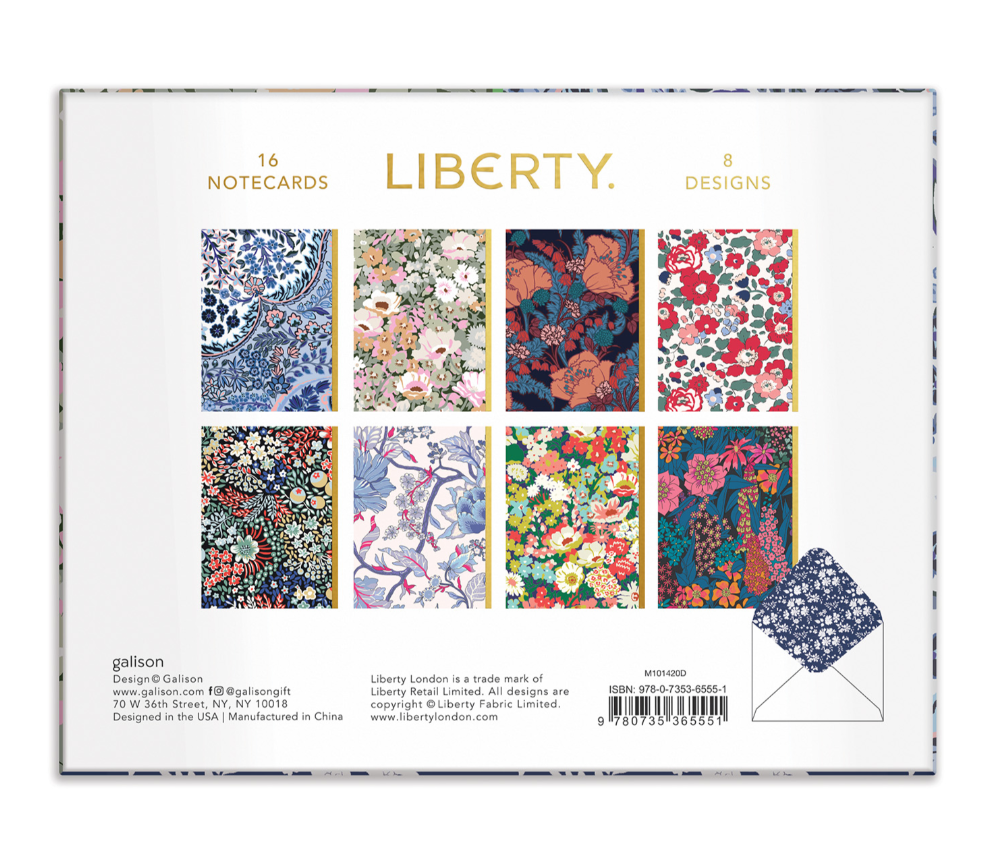 Liberty Floral Greeting Assortment Notecard Set - 0