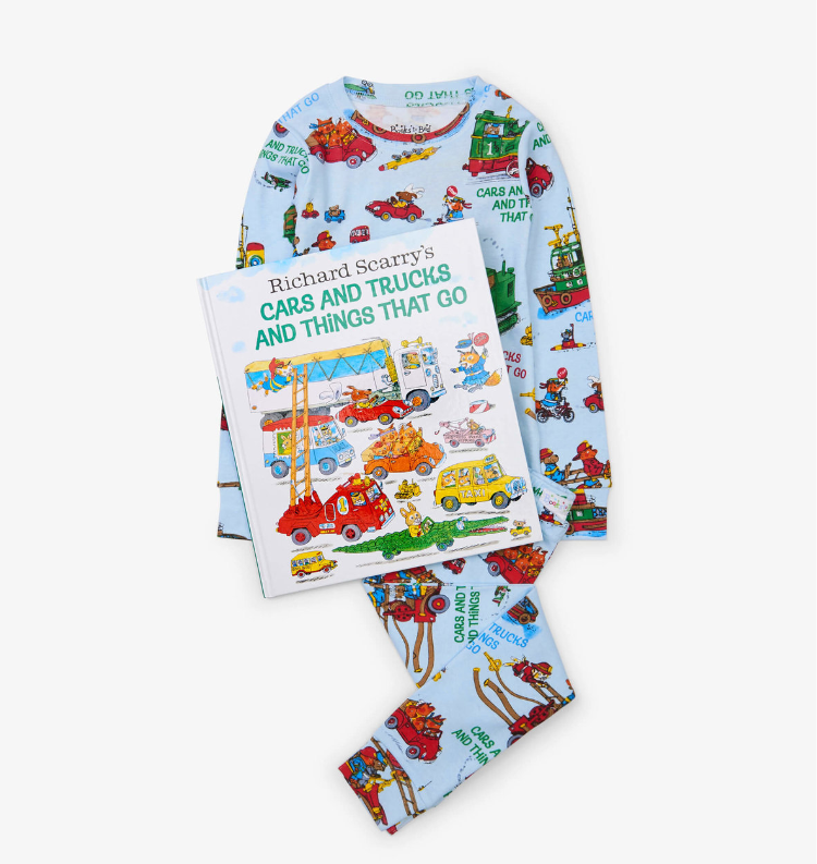 Cars and Trucks and Things that Go Book and Pajama Set