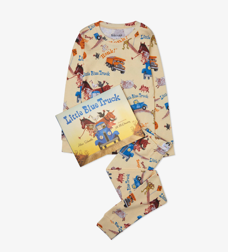 Little Blue Truck Book and Pajama Set