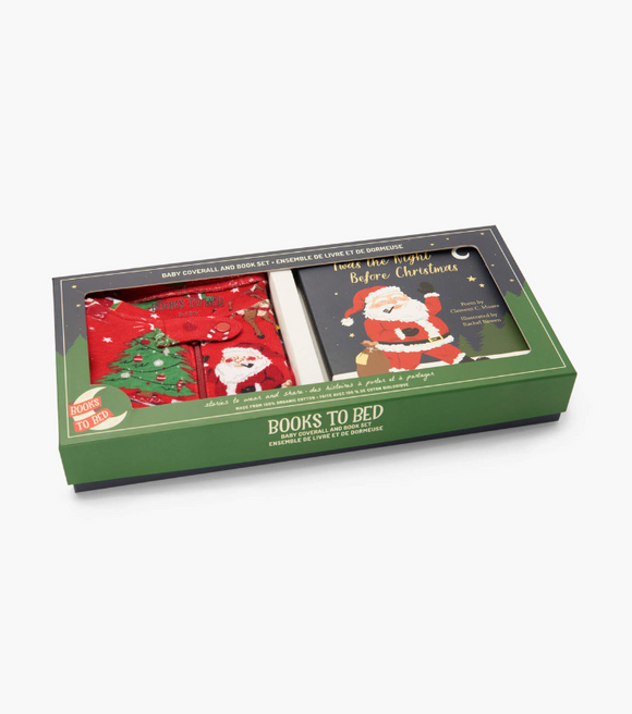 Twas The Night Before Christmas Book and Infant Coverall