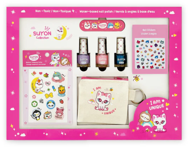 Buy pink 3 Nail Polish Gift Set