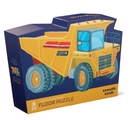 36 PC Puzzle: Construction Zone - 36-piece handmade Canadian puzzle gift featuring a colorful construction dump truck design.