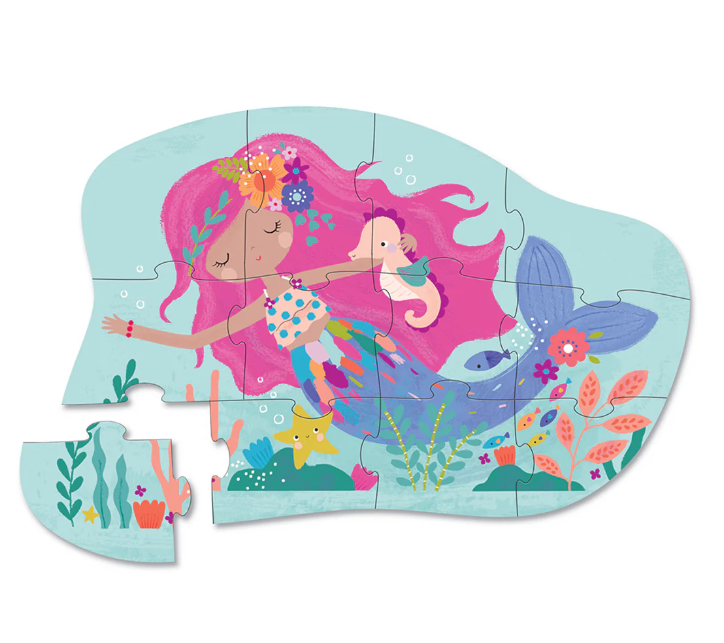 12 PC Mini Puzzle: Mermaid Dreams - 0