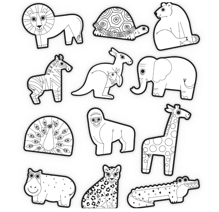 Coloring Stickers: Animals