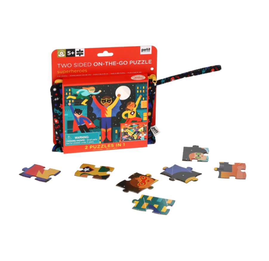 Superheroes Two Sided On-the-Go Puzzle