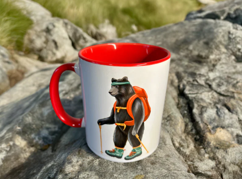 Bear Hiking Mug