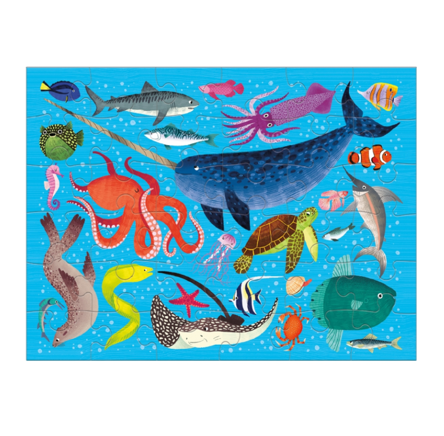 Ocean Life Puzzle To Go 36pc