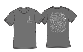 Buy dark-grey-heather Toronto Kids T-Shirt (various colours)