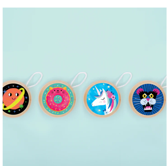 Rainbow Daisy Wooden Yo-Yo