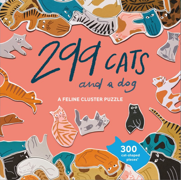 299 Cats (and a Dog) 300 Piece Cluster Puzzle
