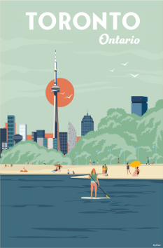 Toronto Beaches Travel Magnet