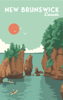 New Brunswick Travel Magnet