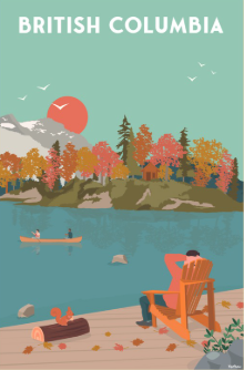 British Columbia Travel Magnet