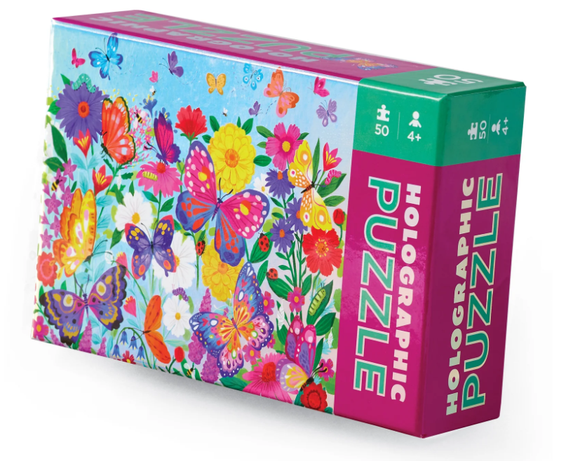 50 PC Puzzle: Holographic Butterflies