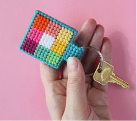 Colour Theory Keychain - Plastic Canvas Kit