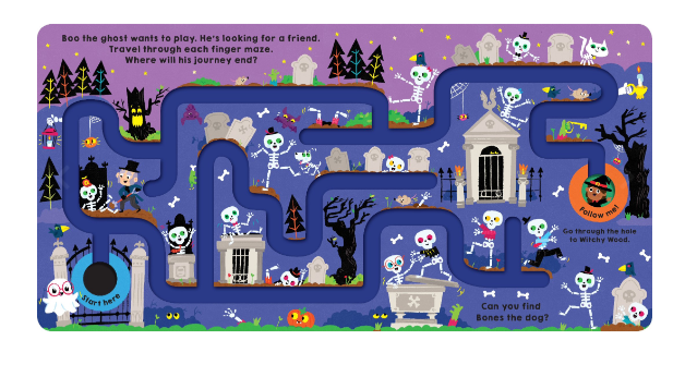 Maze Book: Follow Me Halloween - 0