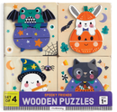 Halloween Set of 4 Wood Puzzles-2