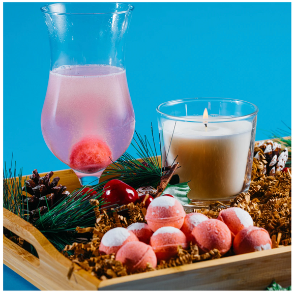 Frosted Cranberry Cocktail Bomb