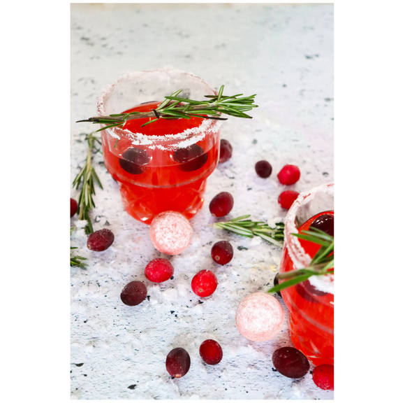 Frosted Cranberry Cocktail Bomb