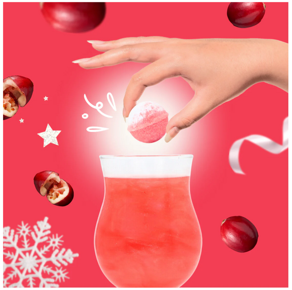 Frosted Cranberry Cocktail Bomb
