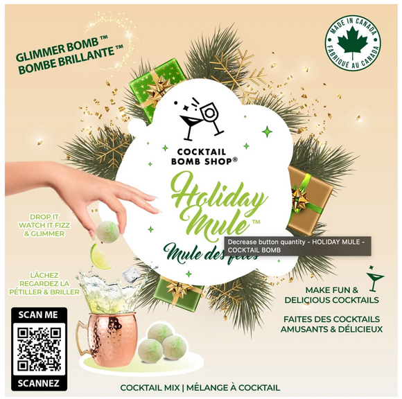 Holiday Mule Cocktail Bomb