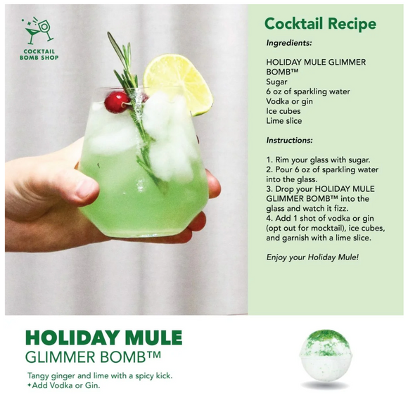 Holiday Mule Cocktail Bomb