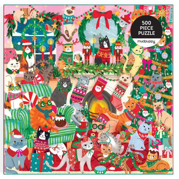 Merry Catmas! 500 Piece Family Puzzle