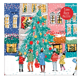 Michael Storrings Christmas Carolers 1000 Piece Puzzle - 0