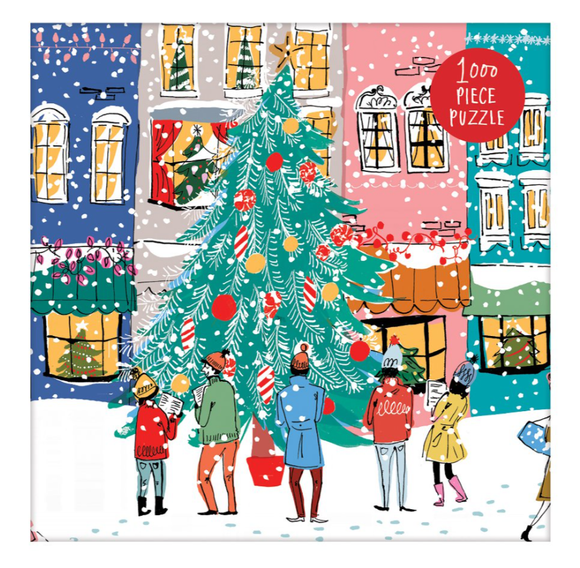 Michael Storrings Christmas Carolers 1000 Piece Puzzle