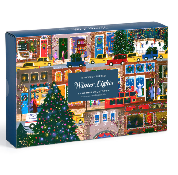 Joy Laforme Winter Lights 12 Days of Puzzles Holiday Countdown